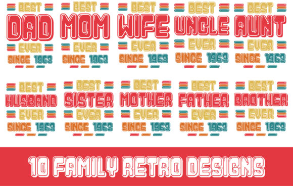 Download 10 Family Retro Designs - 1963 - Retro designs Collection